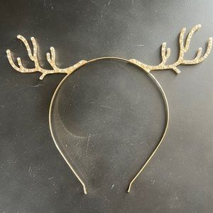 Gold colored Costume reindeer headband - great condition!